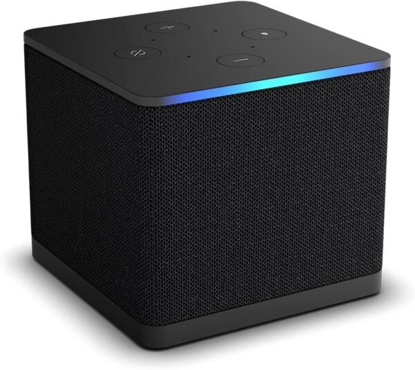 Amazon Fire TV Cube, Hands-free streaming with Alexa, Wi-Fi 6E, 4K Ultra HD